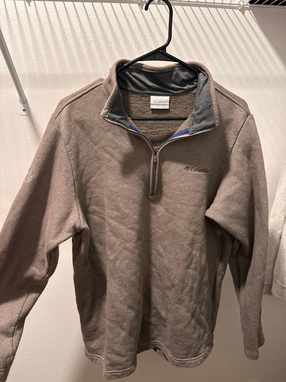 Columbia Men's Taupe Brown Half-Zip Fleece Pullover
